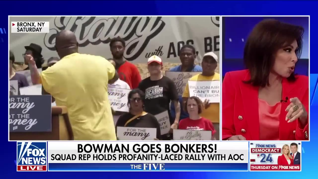 ‘The Five’: ‘Squad’ member holds profanity-laced rally with AOC