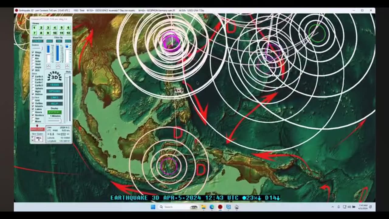 Earthquake warnings.