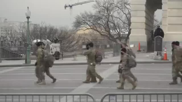 Tight security, including the National Guard at the US Capitol - AF