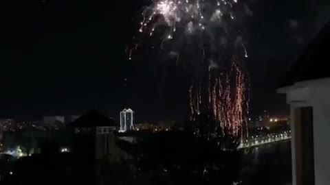 victory day fireworks 2022 Russia Ukraine