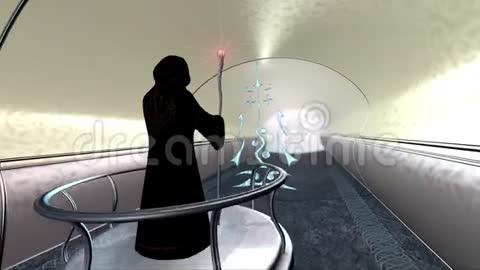Man struggles upwards; water flows downwards.