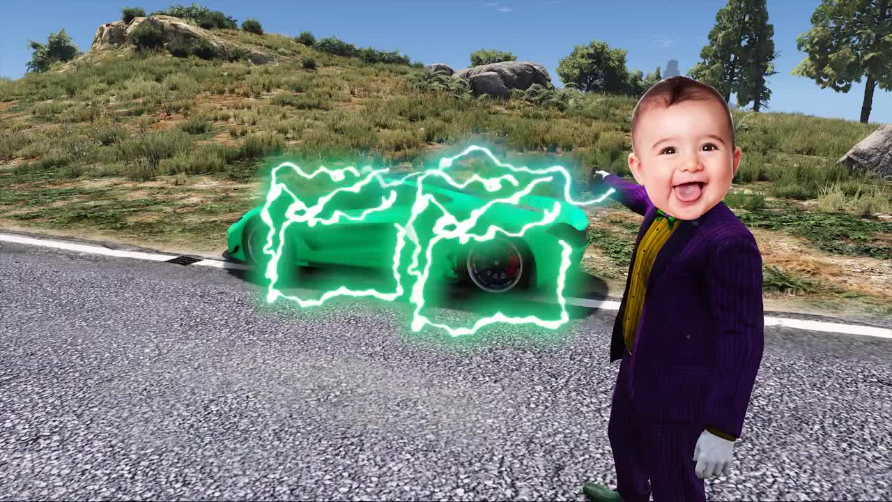 Baby Police Spiderman chase stop Baby Joker Venom toilet prank McQueen Cars in Spiderman Cartoon