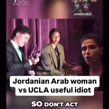 Jordanian Arab Woman SLAMS UCLA Activist