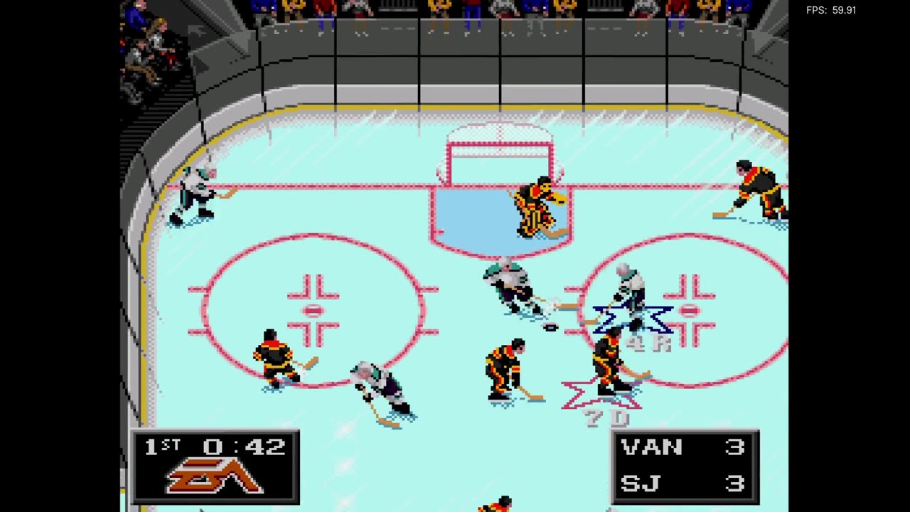 NHL '94 Franchise Mode 1990 Regular Season G24 - Hockeyfan (VAN) at Len the Lengend (SJ)