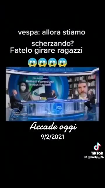 Vaccinati positivi (Porta a Porta, Bruno Vespa)