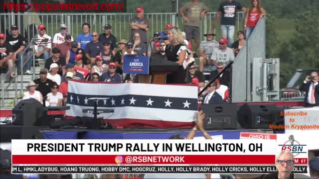 Marjorie Taylor Greene at Trump Rally in Wellington, Oh