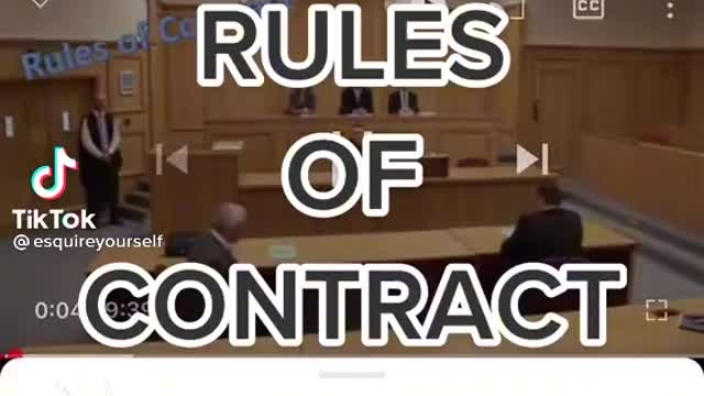 Rules of Contract