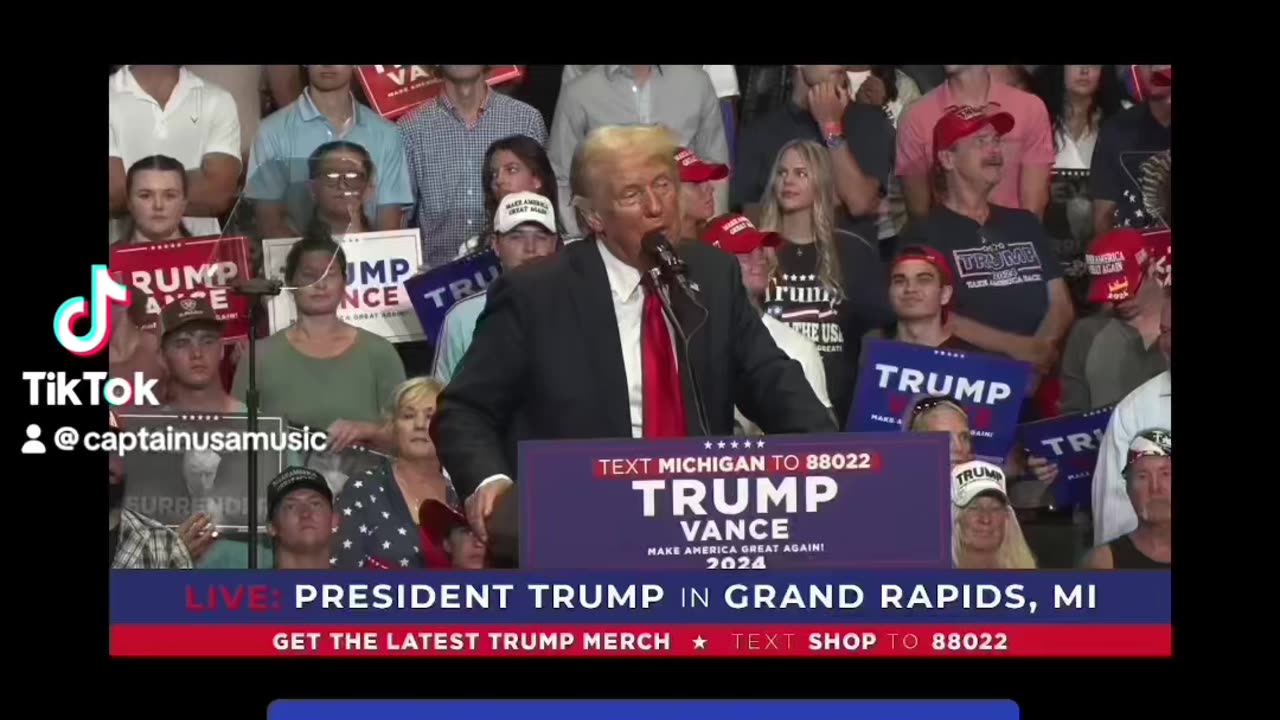 President Trump Closing Remarks Michigan Rally / with TRUMP Anthem RemiX