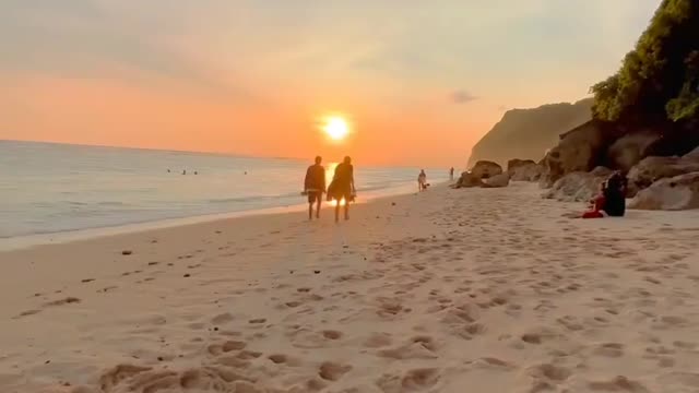 Beautiful SUNSET at Melasti Beach - BALI