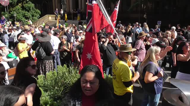 Sack Them All Rally - Gathering at Town Hall. 14th May, 2022.