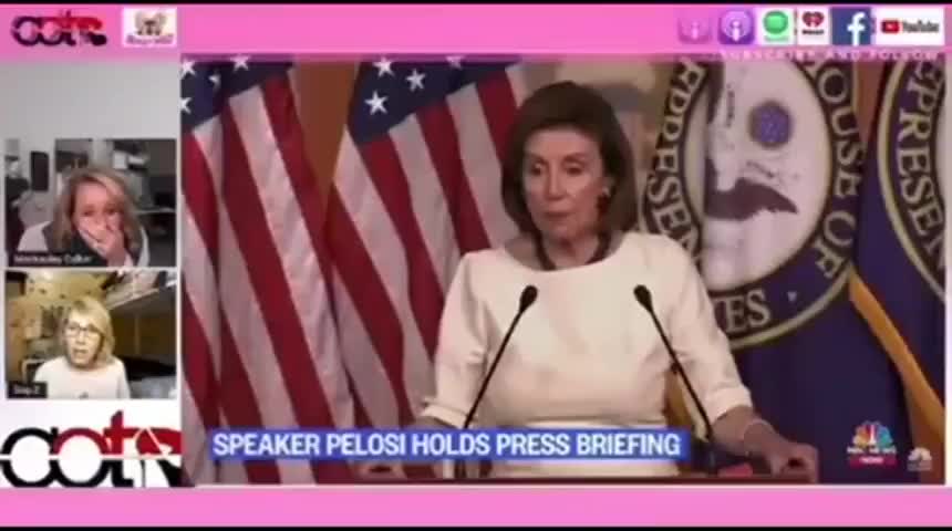 WHO RUNS AMERICA ? REPTILIAN PELOSI GLITCH SPEECH-