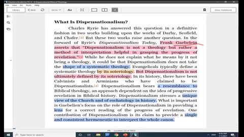 Dispensationalism 18 What Are the Essentials of Dispensationalism?