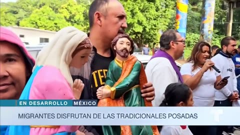 Migrantes en algunos albergues de México disfrutaron de las tradicionales posadas