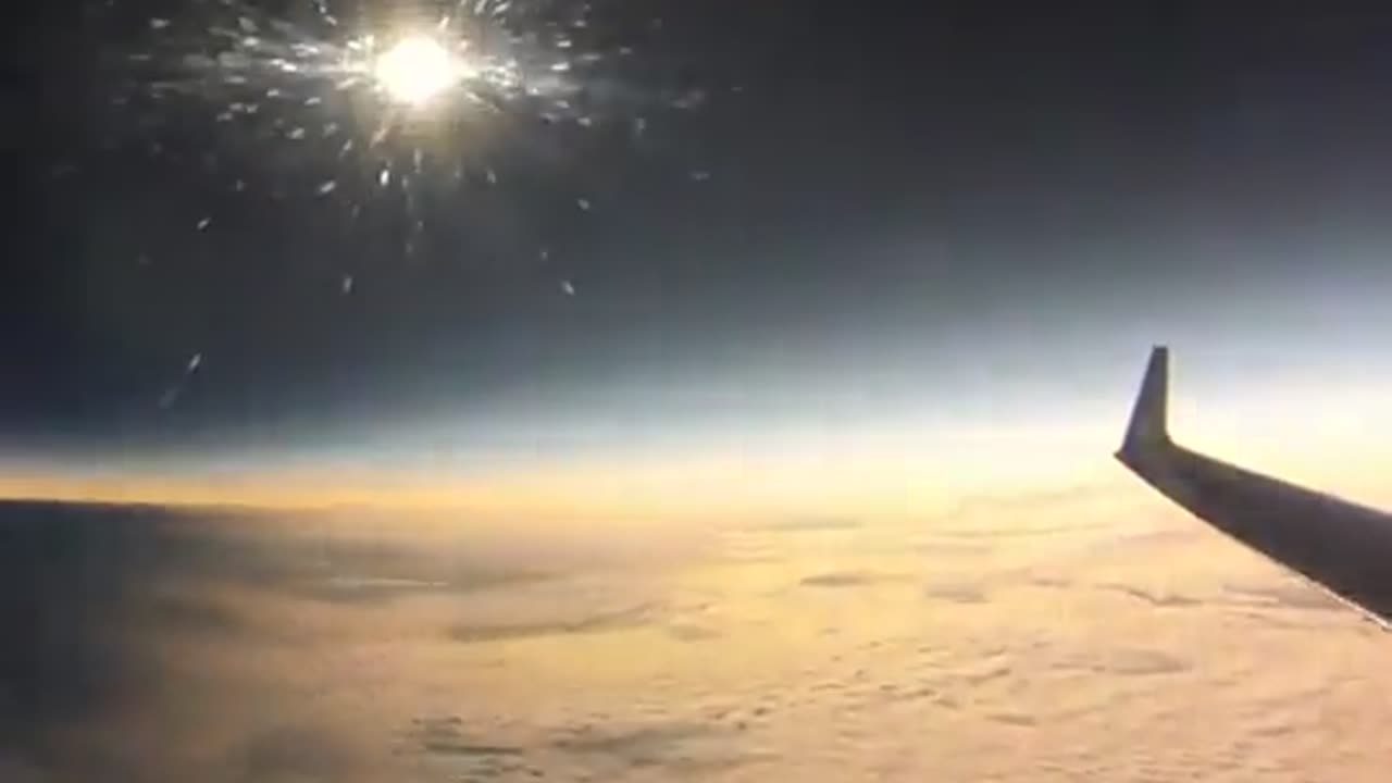 WATCH: This is what a total eclipse looks like from an airplane