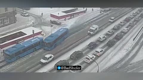 What do these blue buses afford? 2