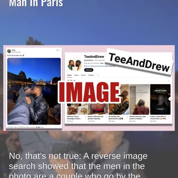 Fact Check: Photo Does NOT Show LeBron James Kissing Unidentified Man In Paris