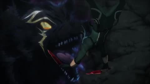 sanraku vs unique monster Lycagon the Nightslayer full fight scene