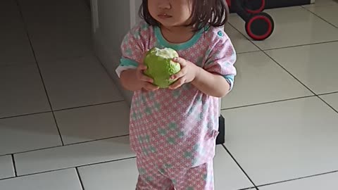 Eating Guava