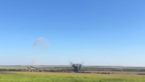 Footage of Russian Airstrikes Filmed by a Ukrainian Soldier