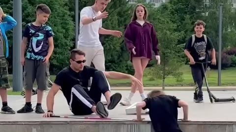Prank by man