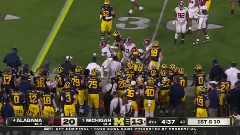 Rose Bowl: Alabama Crimson Tide vs. Michigan Wolverines | Full Game Highlights | CFB Semifinal