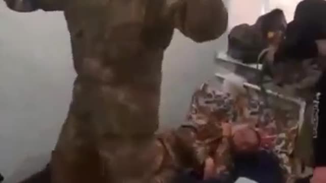 Ukraine Armed forces dance and sing in occupied school