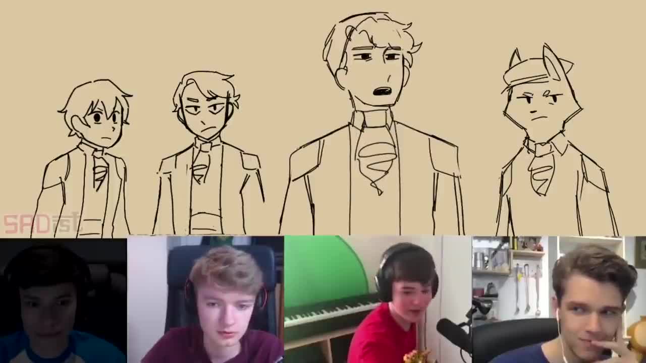 Dream team reacting to "Dream SMP war- animatic"