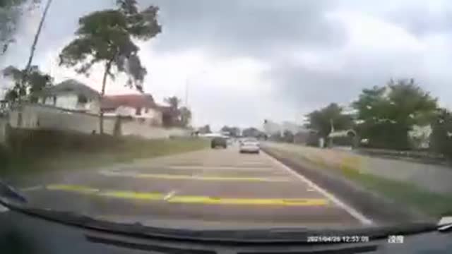 Flying car accident