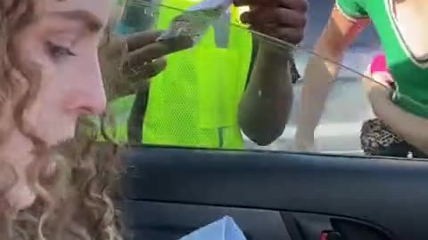When SECURITY GRABS HER!!