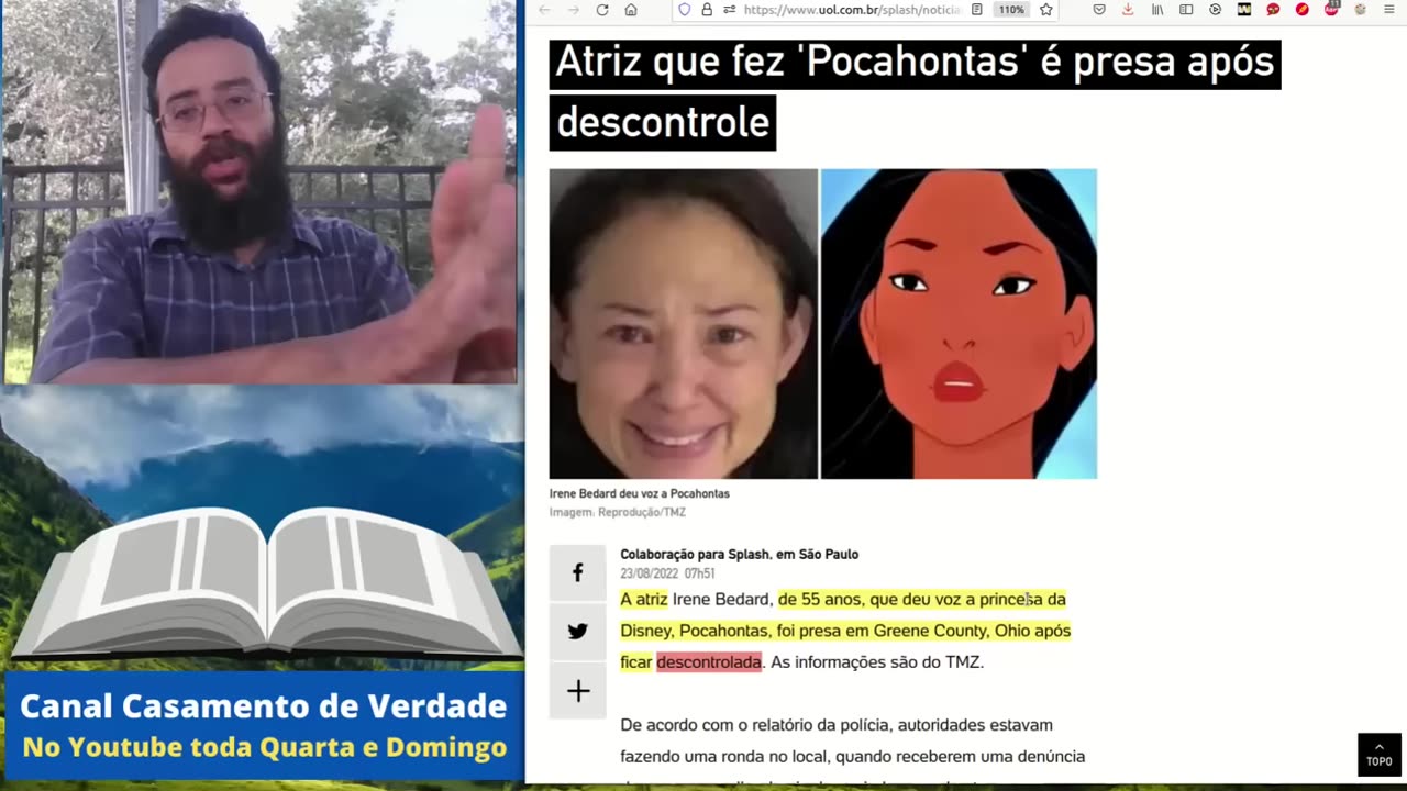 ATRIZ DE POCAHONTAS FICOU DESCONTROLADA COM A THE WALL (SIGA O CANAL E RECEBA NOVAS POSTAGENS)