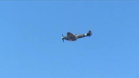 Sola Airshow 2012 Spitfire Mk XVI aerial display