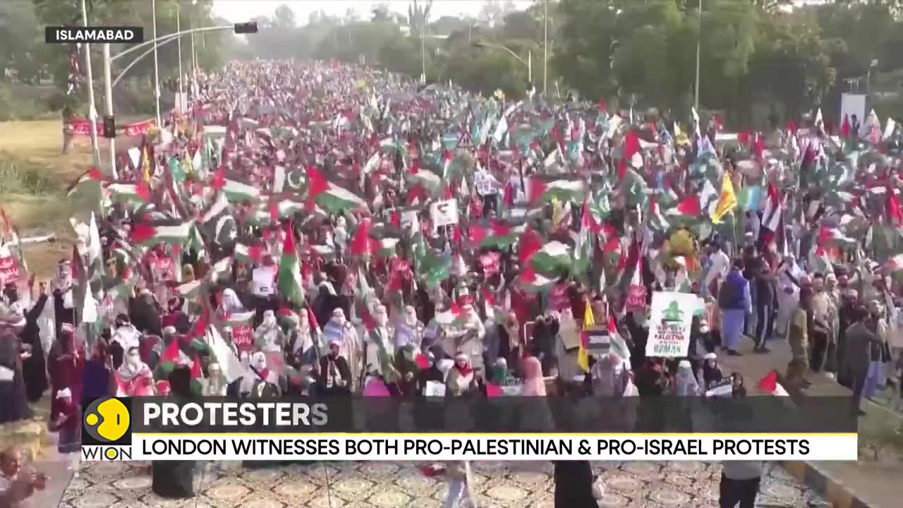 Israel-Palestine war: London witnesses both pro-Palestinian and Pro-Israel protests |