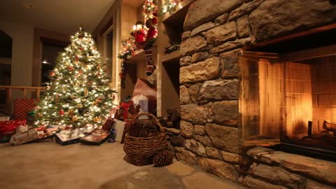 Christmas tree at home And calmness