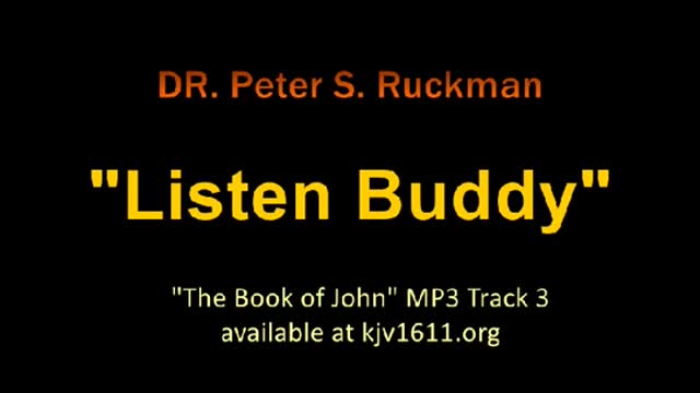 "Listen Buddy": Peter Ruckman Moment