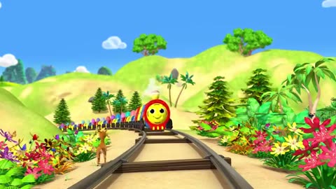 ABC song with train . Alphabets song for kids