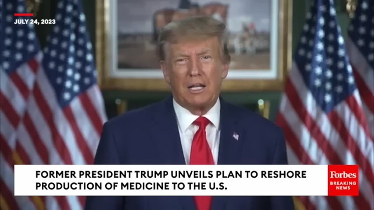 Breaking news : Trump unveiling the plan to reshore the medicine production in US