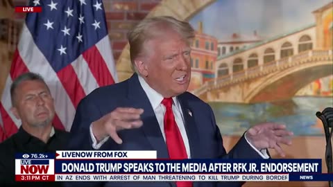 WATCH: Donald Trump news conference after RFK Jr. endorsement