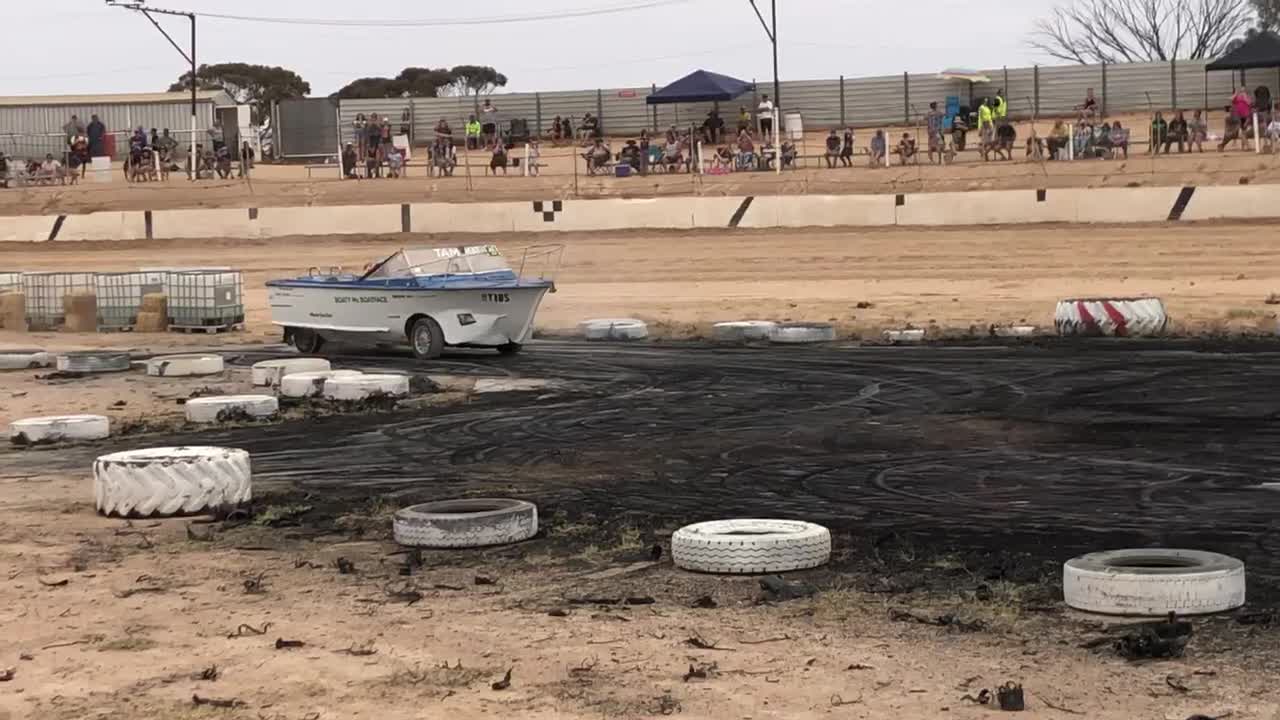 Boat Tears up the Burnout Pad