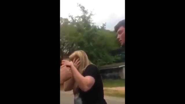 Stepdad slaps his wife in front of her son