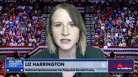 Liz Harrington lining out Trump's DC Speech