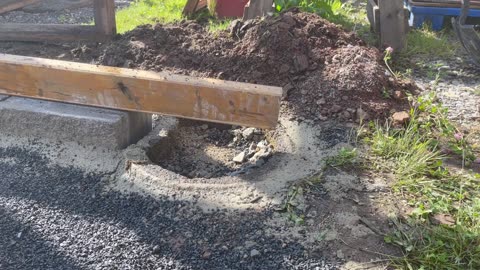 Greenhouse From Recycled Materials : Beginning the Foundation