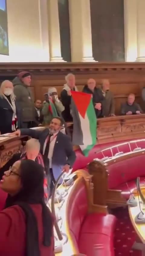 Greenwich council, earlier this month. Their abusive shouting drove councillors out of the chamber