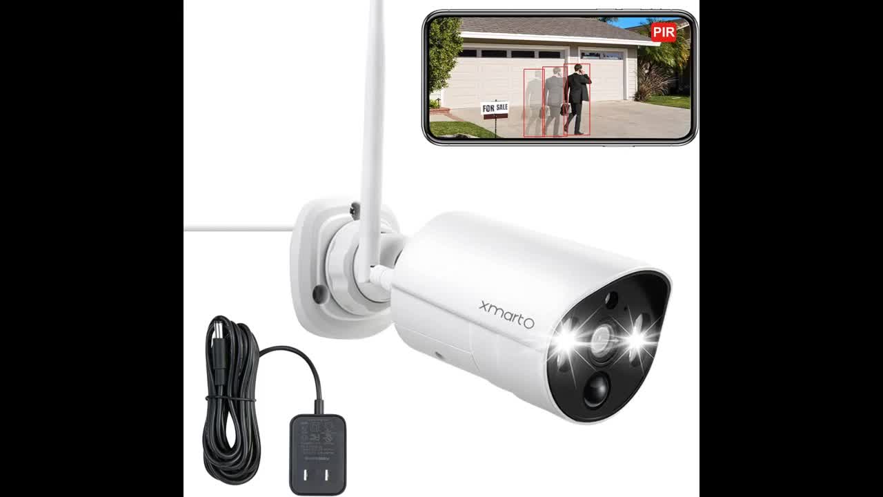 Review: XMARTO 2K HD Auto Tracking 2.4G WiFi Security Camera AC Powered, PTZ Rotation Home Came...