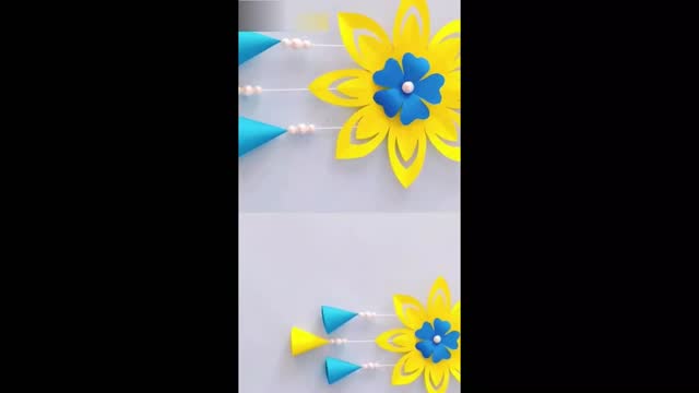 How to make paper flower wall Hanging