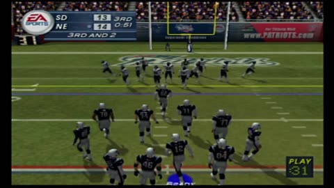 Madden NFL 2003 Franchise Mode Year 5 AFC Championship Chargers At Patriots