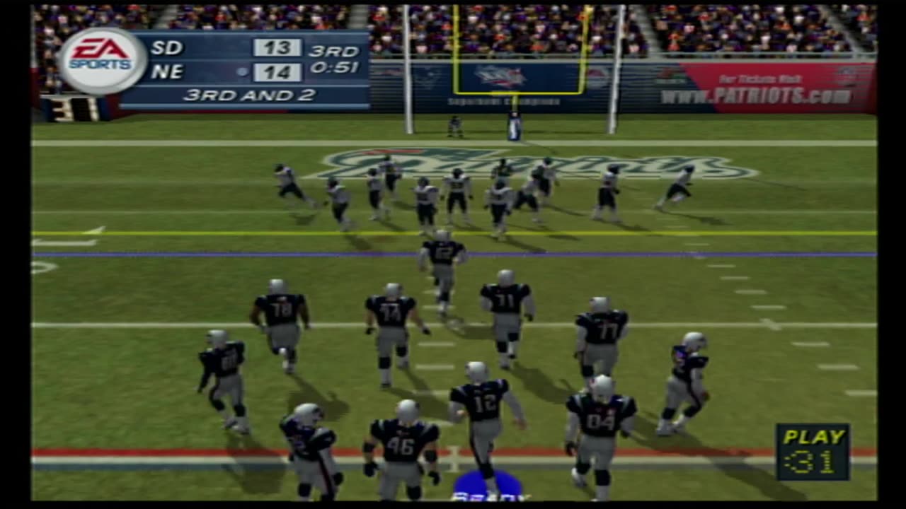 Madden NFL 2003 Franchise Mode Year 5 AFC Championship Chargers At Patriots