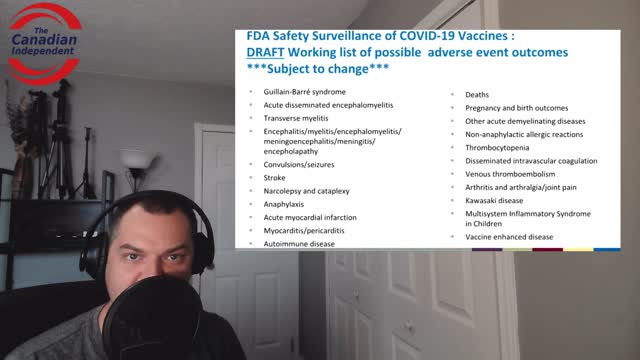 FDA meeting into emergency use authorization reveals alarming adverse event list.