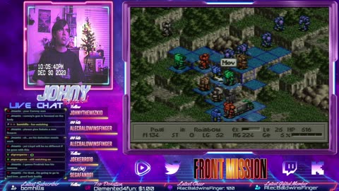 Console Cretins - Front Mission (Catching up, new chatbox style and testing my alerts!)