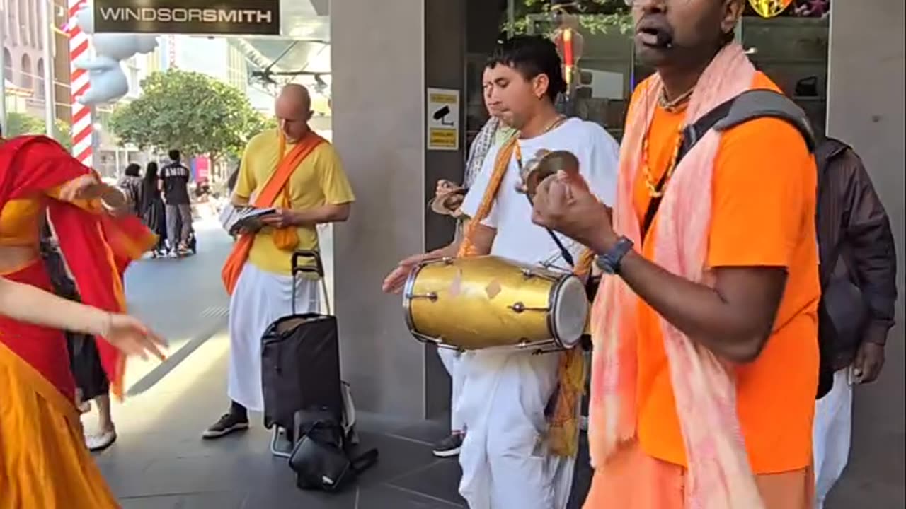 Harinam Sankirtan in Melbourne, Australia December 2024