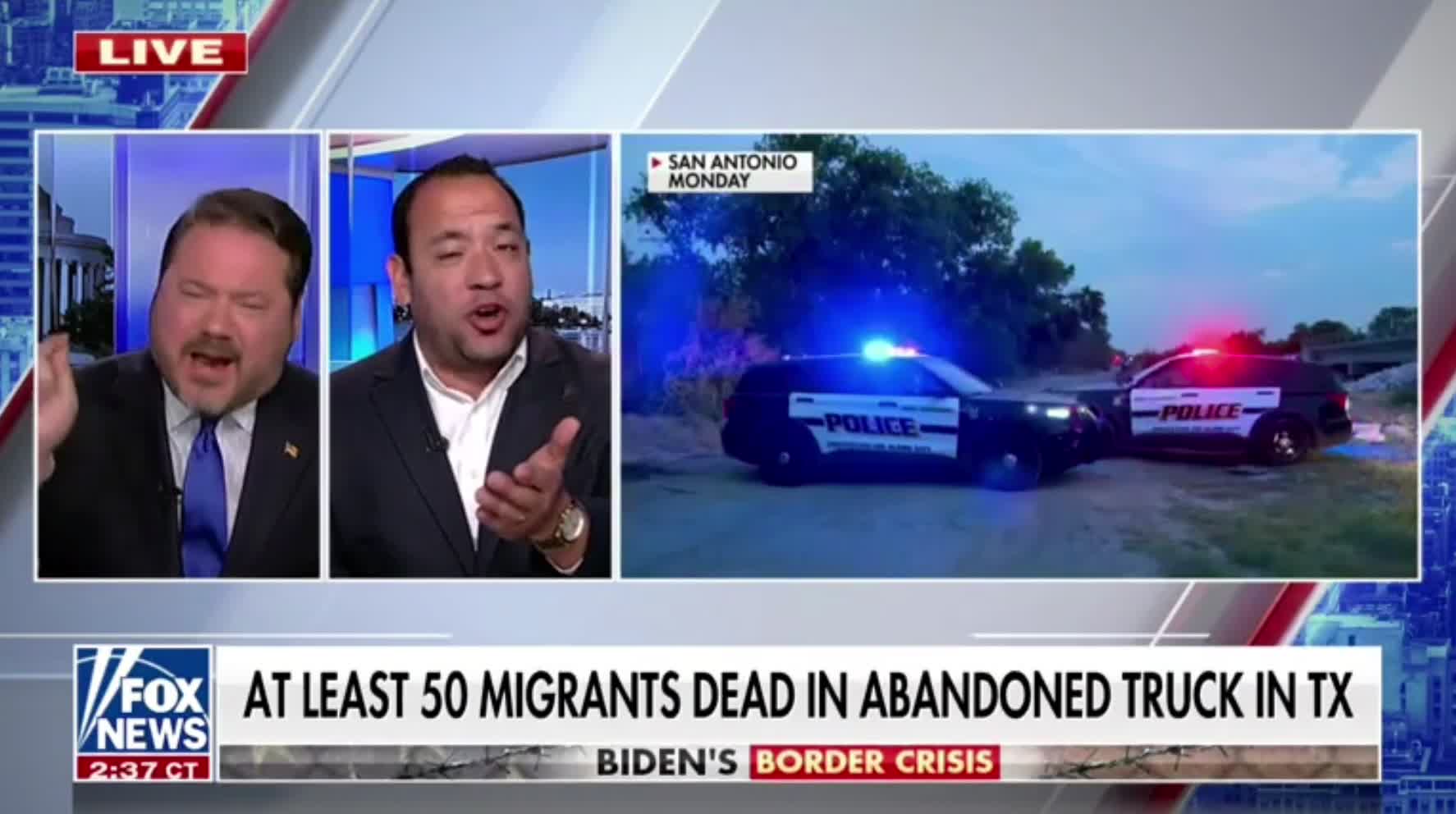 Ben Domenech has a heated argument with former DNC National Press Sec. Jose Aristimuno after at least 50 migrants were found dead in Texas